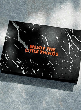 【现货】PaperPlay 大理石纹祝贺卡 黑色/生日礼物/男女生情人节