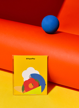 【现货】PaperPlay 原创几何图形卡通手绘不干胶贴纸/圣诞礼物