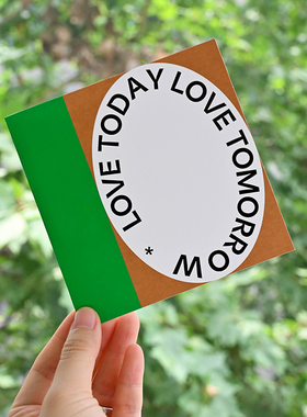 【现货】PaperPlay 原创贺卡 方形折页含信封 生日圣诞情人节