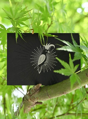 【现货】PaperPlay 黑色小鹿小鸟祝福贺卡/男女生情人节礼物