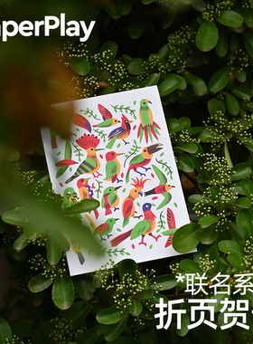 【现货】PaperPlay x 张亮插画师群鸟贺卡 祝福感恩/情人节卡片