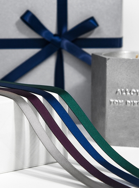 【现货】PaperPlay 9mm丝带彩绸带双面罗纹织/ 缎带2米