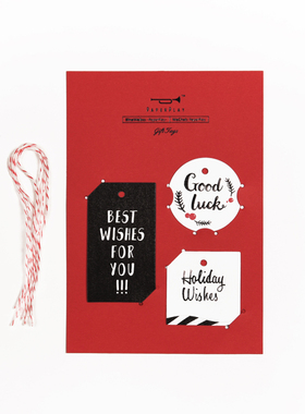 【SALE】PaperPlay 礼物吊牌 圣诞节日生日礼物标卡片包装搭配