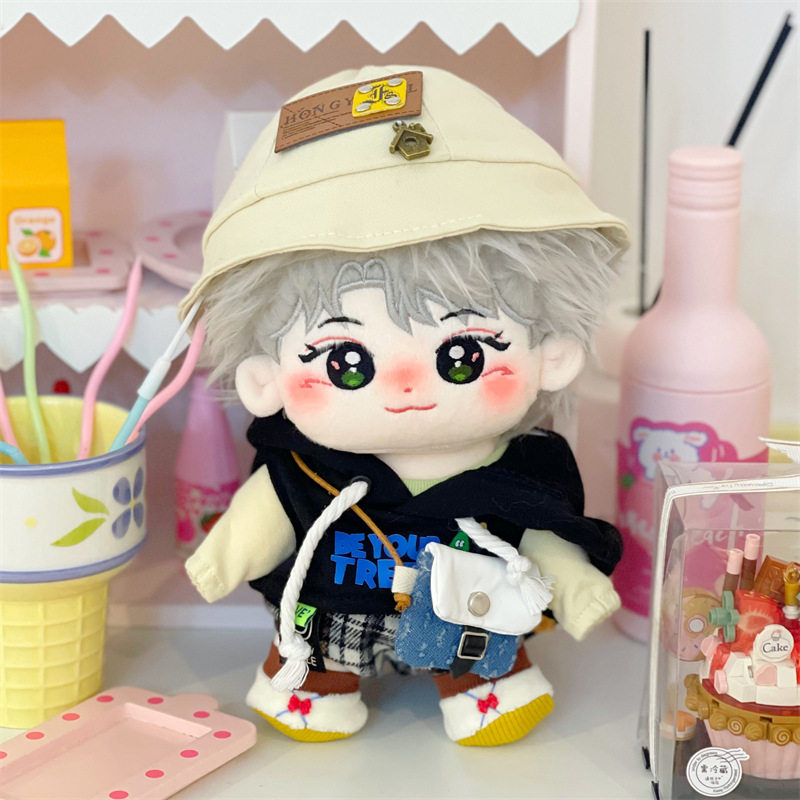 20cm李昀锐棉花娃娃毛绒原创玩偶林木木明星公仔玩具节日礼品现货