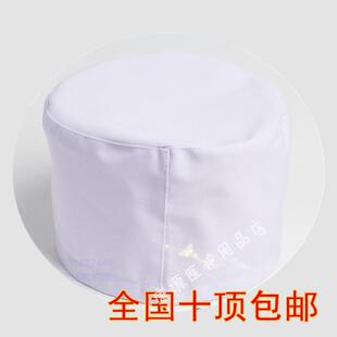 白圆帽医生帽医士帽护士帽卫生帽白大褂护士服护士裤 棉医师帽子