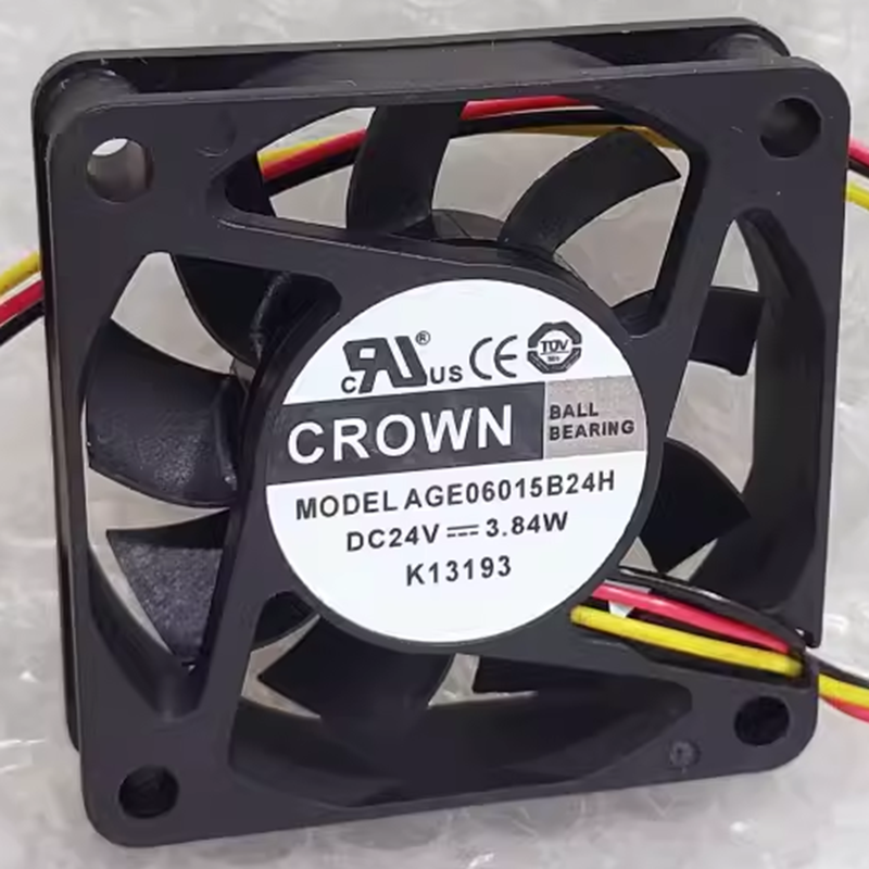 CROWN全新AGE06015B24H DC24V 3.84W 6015 6CM舞台灯光散热小风扇