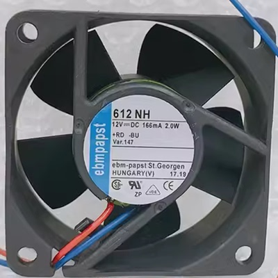 原装ebmpapst风机 6CM 6025 12V 166MA 2.0W 612 NH 直流散热风扇