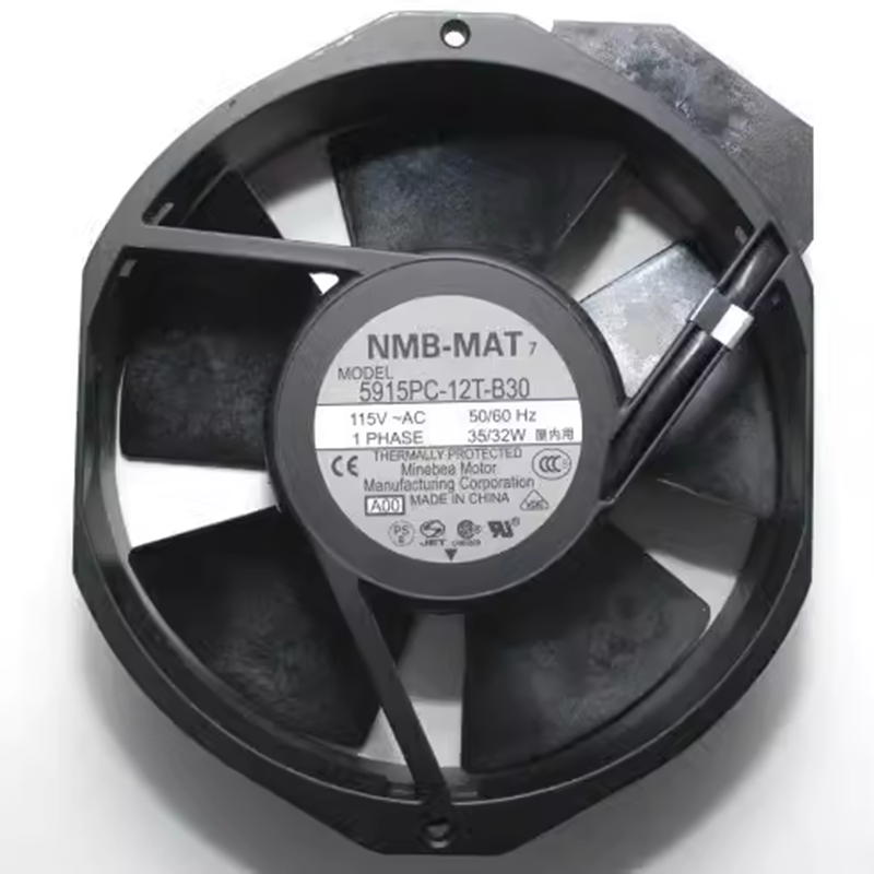 NMB 5915PC-12T-B30 17238 115V 全金属外壳 耐高温散热风扇