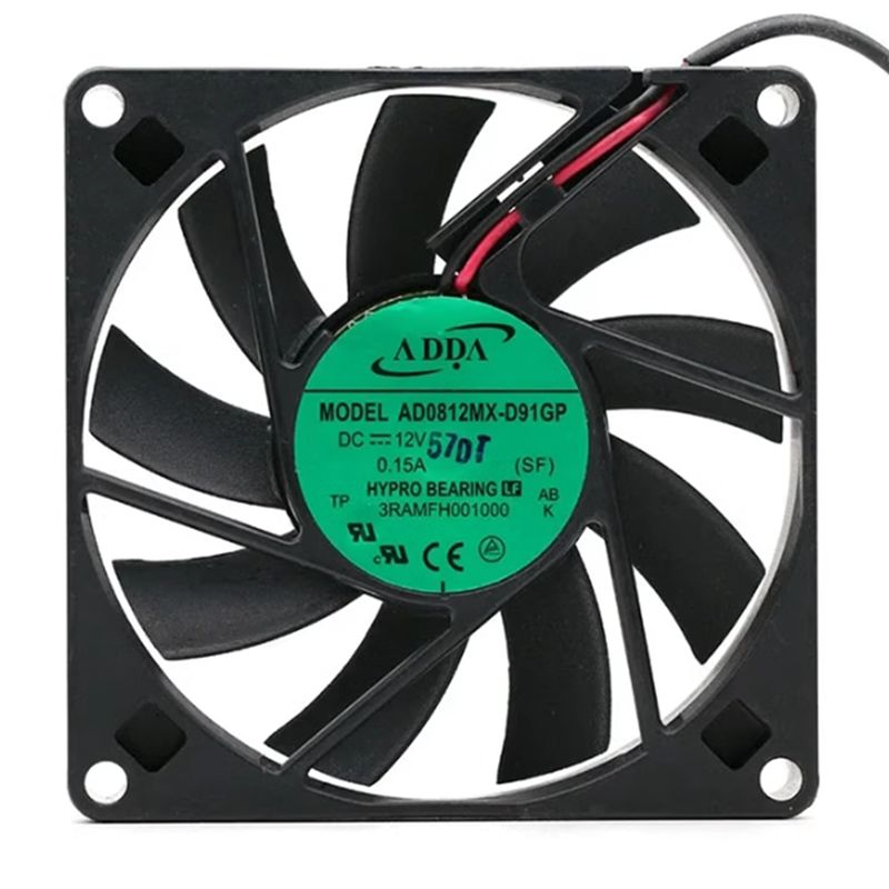 ADDA AD0812MX-D91GP 8015 12V 0.15A超静音机箱8CM 电源散热风扇