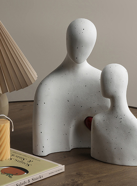 简约抽象人物艺术陶瓷摆件家居情侣结婚纪念生日礼物创意礼品新品