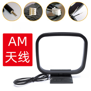 AM天线适用收音头音响功放调频广播FM收音机天线75欧家用增强信号