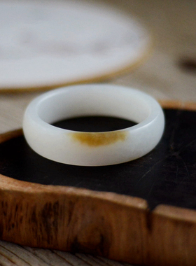 羊脂白玉纯天然平安镯