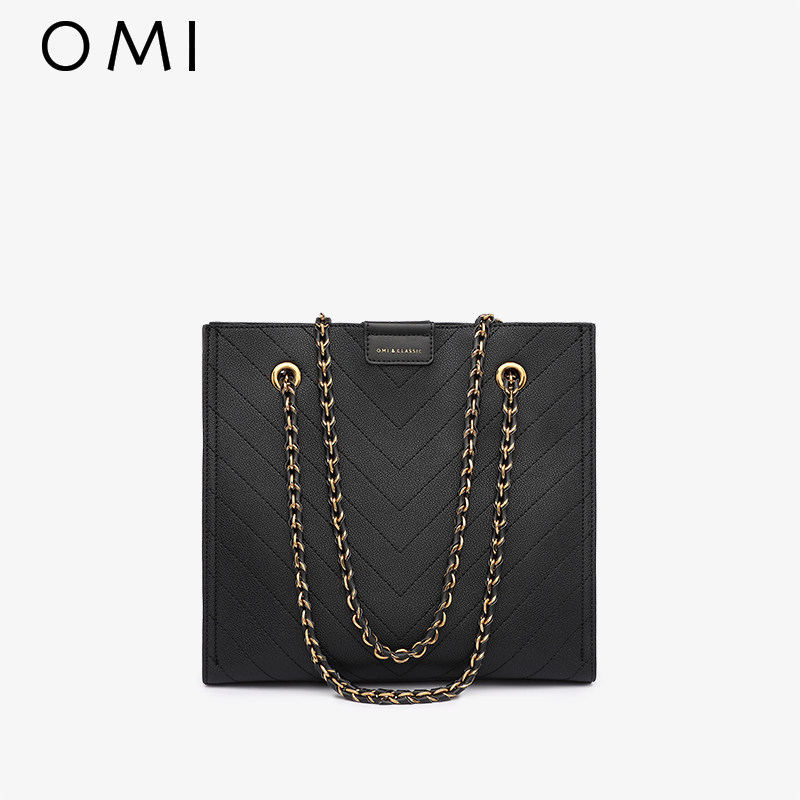 欧米OMI包包女包2020新款潮简约链条网红斜挎经典大容量单肩包女