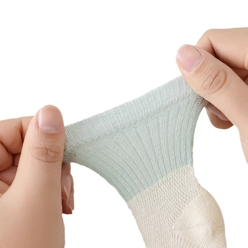 Детские летние тонкие носки, гольфы для новорожденных, 3 мес., средней длины