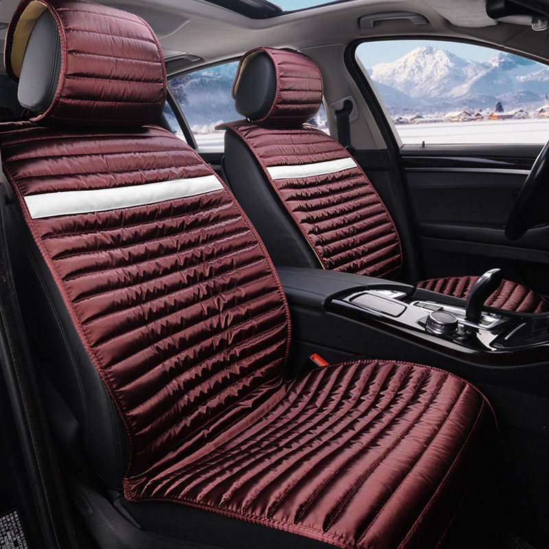 达令河冬季保暧汽车坐垫时尚羽丝绒汽车坐垫冬季汽车座椅垫子