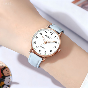 迪士尼手表女学生初高中2025新款女孩初中女生考试专用机械指针