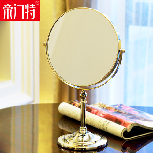 化妆镜台式双面镜子放大梳妆镜家用大号医美整形面诊咨询桌面镜
