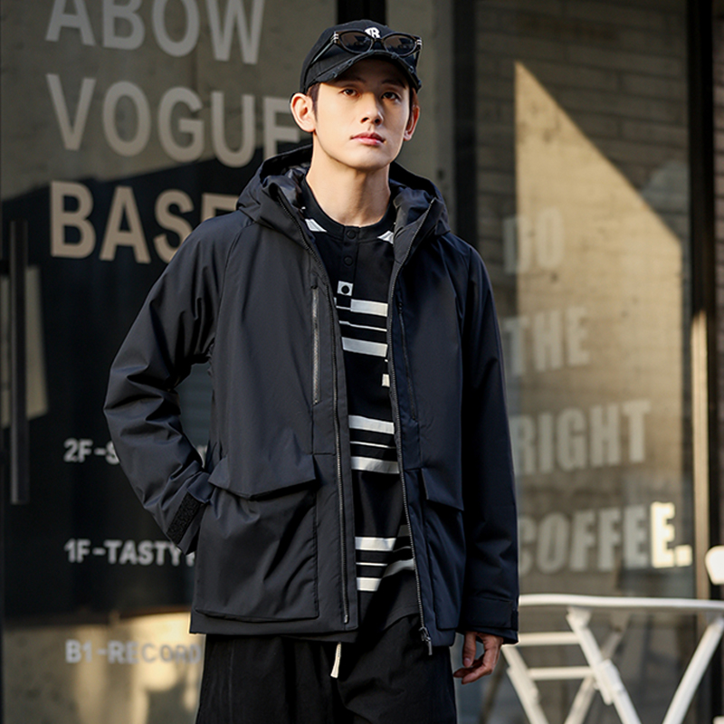 24新款男装高性能复合连帽外套