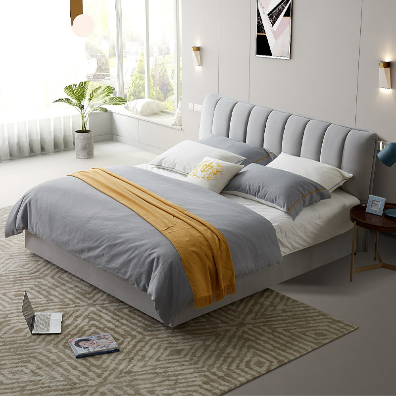 Double Standard science and technology Fabric bed Northern Europe 1.8 Master Bedroom Simplicity modern furniture 1.5 Soft roll Double bed RC29in the Residential furniture , Beds , Fabric bed  category - from Buy2taobao.com to provide professional Taobao agent buy service