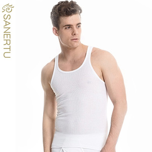 三耳兔纯棉背心 男无袖纯色打底汗衫坎肩韩版紧身大码运动夏季潮