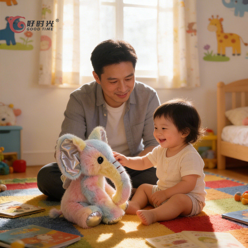 好时光大象毛绒公仔圣诞礼物