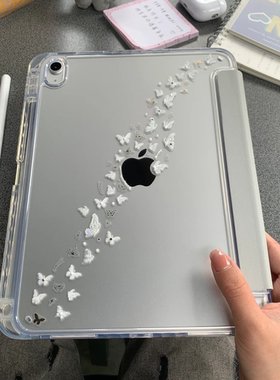 创艺保护壳iPad11代保护壳Air7代11英寸透明亚克力防弯M3Y折2025新款mini6带笔槽硬壳第10代平板全包软边防摔