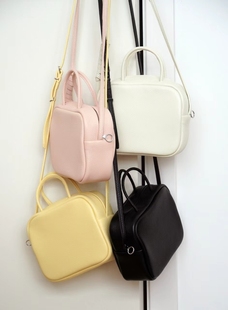 金妍推荐头层牛皮小方包里外全皮极简风手提单肩斜挎简约真皮女包