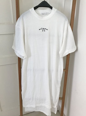 日单 ehyphen 白色 长裤T恤裙 长裙