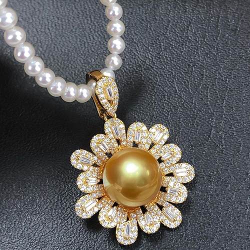 吊坠万能扣金珠浓金