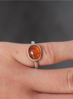 海外欧洲回流老物件琥珀手饰品