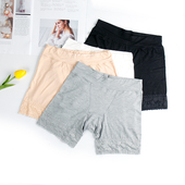 二合一不卷边保险短打底裤 莫代尔安全裤 内裤 大码 防走光女夏天薄款