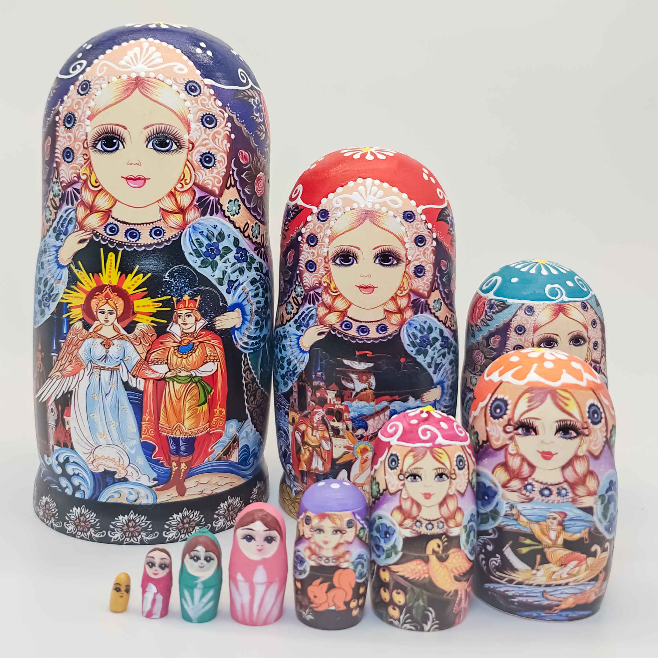 正宗俄罗斯套娃10层哈尔滨冰雪节旅游纪念品节日礼物摆件玩具