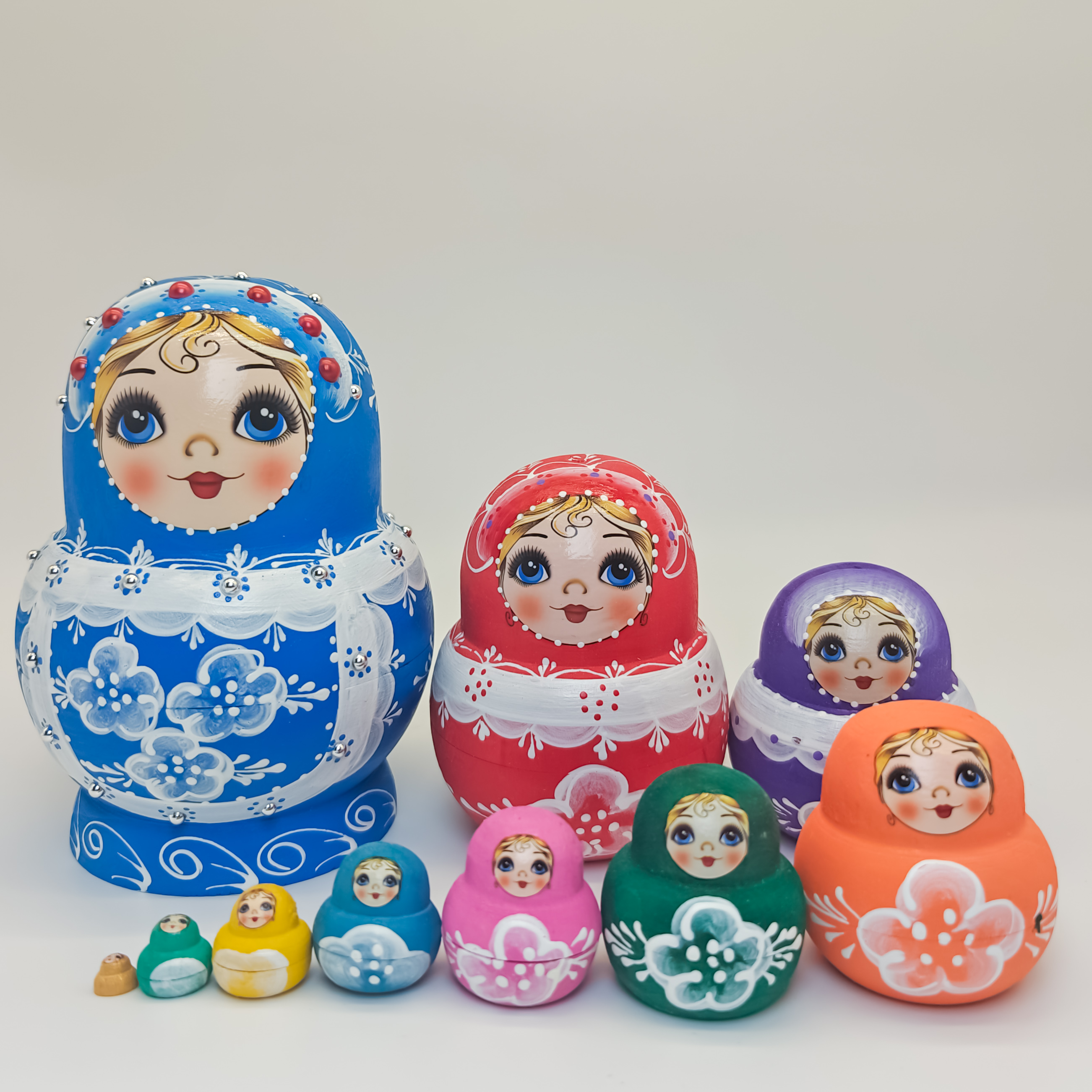 俄罗斯套娃10层哈尔滨旅游纪念品新年节日礼物摆件儿童玩具