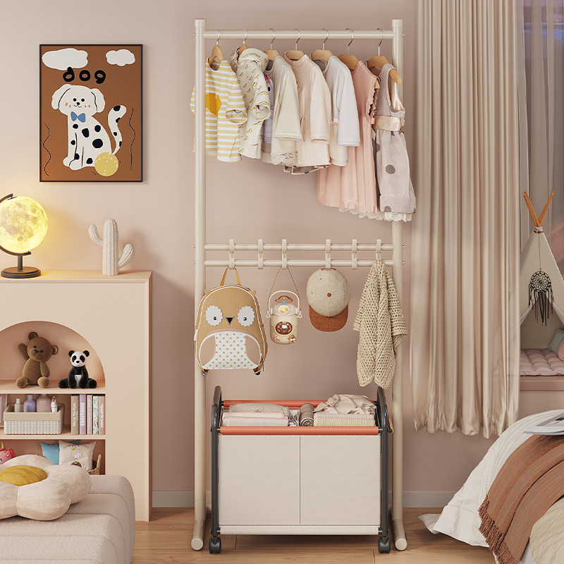 【小型双层】儿童衣架落地式卧室