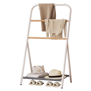 沙发边客厅挂衣架衣帽架落地卧室内床头放临时隔夜衣服收纳架子