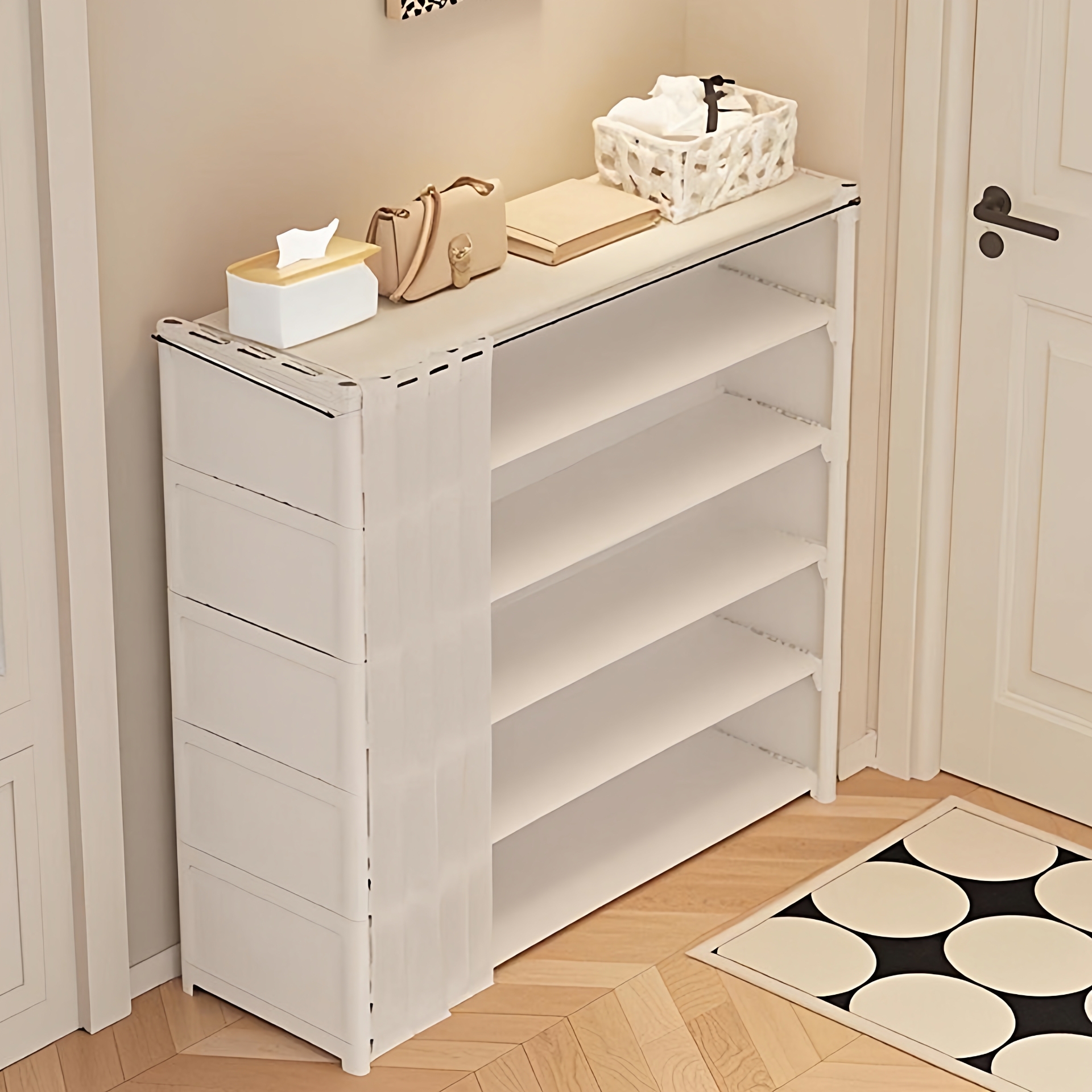 【带门防尘!】大容量鞋架置物架