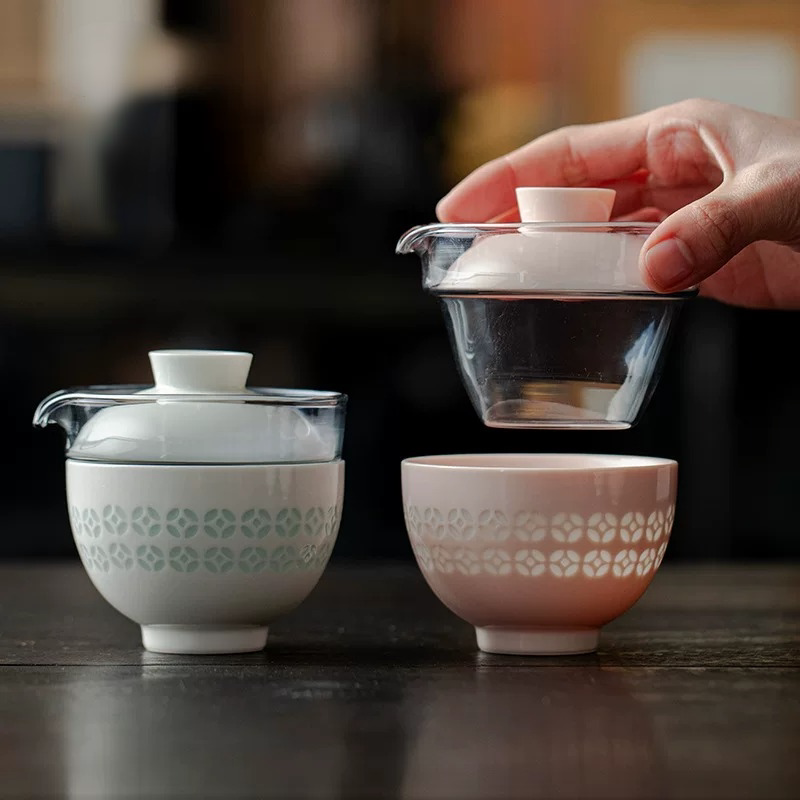 创意玲珑旅行茶具套装式快客杯一壶一杯户外出差功夫茶具