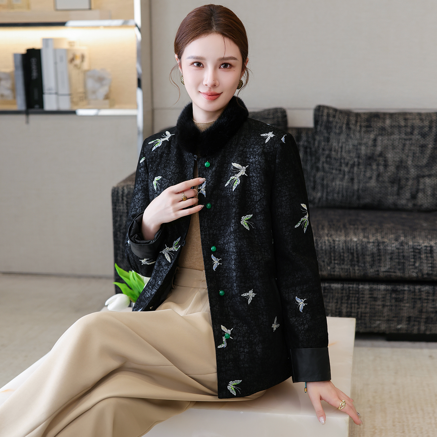 真皮羽绒服女2025冬季新款