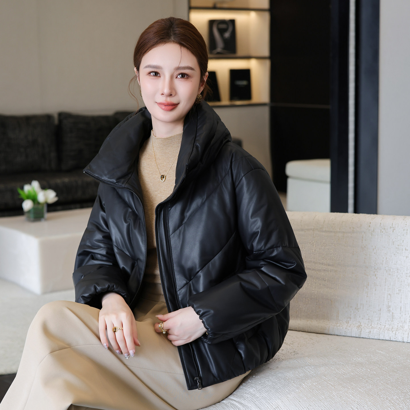 真皮皮衣女2025新款冬季