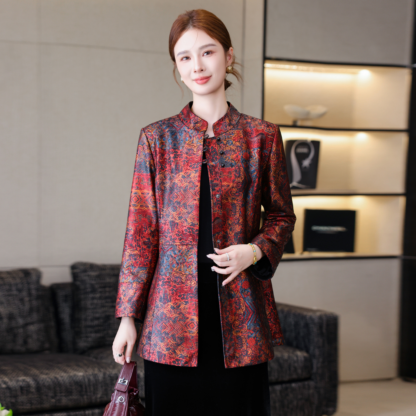 真皮皮衣女2025春秋季新款