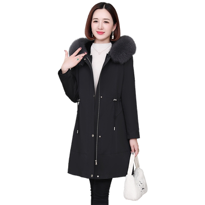 派克服女2023冬季新款海宁皮草