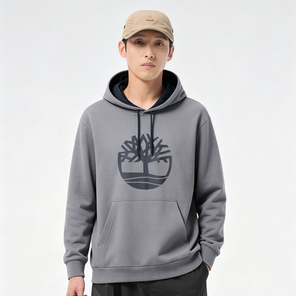 Timberland添柏岚男装户外保暖加绒舒适休闲连帽套头卫衣A4445