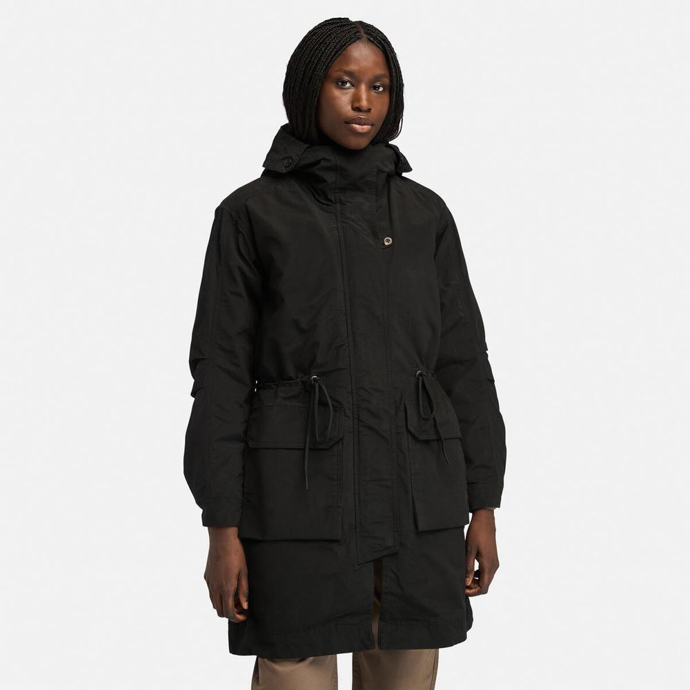Timberland添柏岚女装户外保暖中长款棉服内胆三合一冲锋衣A5ZRK