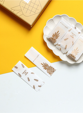 台湾凤梨酥凤凰酥伴手礼棉纸烫金高档机封袋塑料袋烘焙包装袋