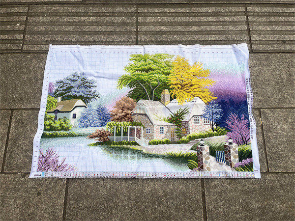 十字绣成品悠然小居绣好的美丽家园大幅新款客厅卧室风景油画包邮
