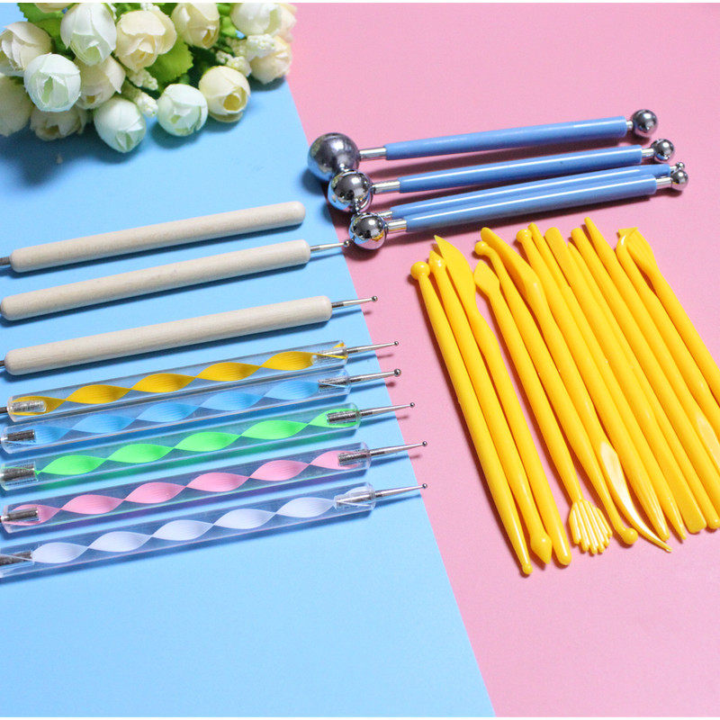 软陶粘土陶泥工具丸棒七本针细节针