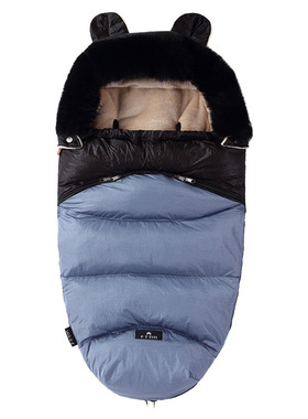防惊跳婴幼儿包被新生儿秋冬加厚推车睡袋冬季加厚加绒外出两用