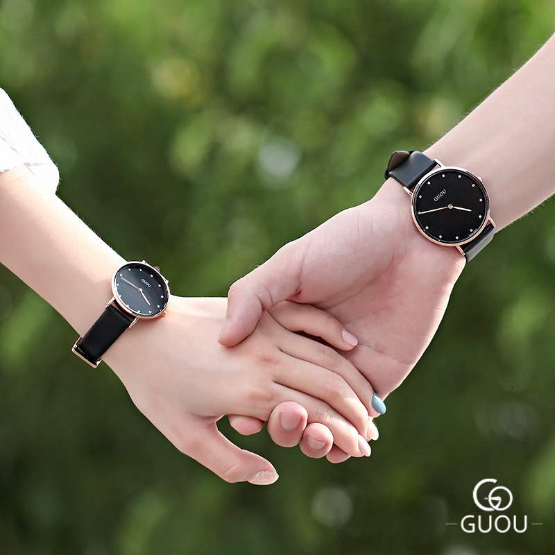 潮流复古皮带ulzzang女表新款