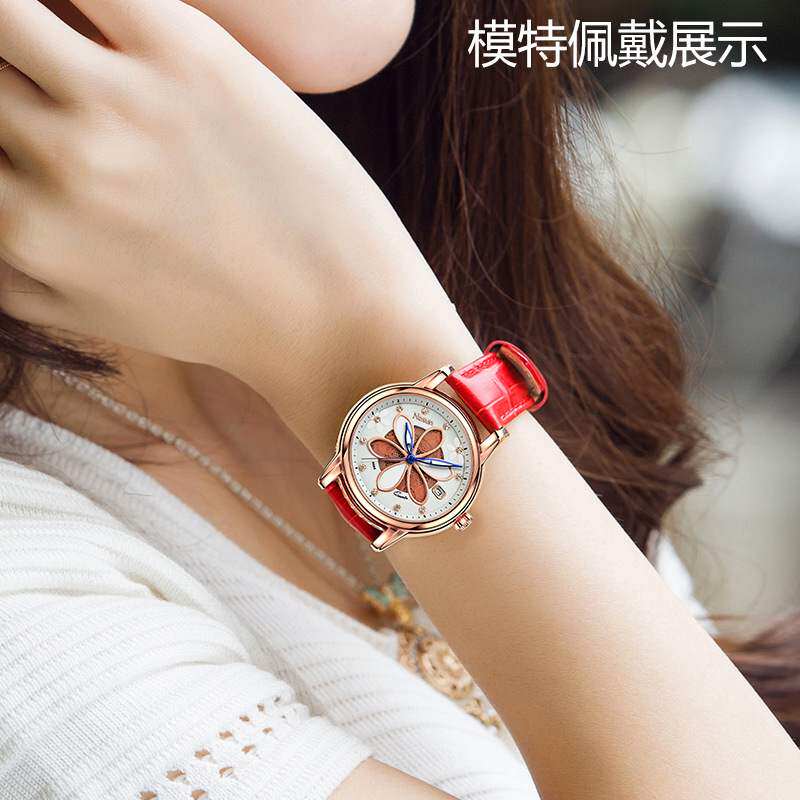 时尚百搭防水简约商务女士石英表