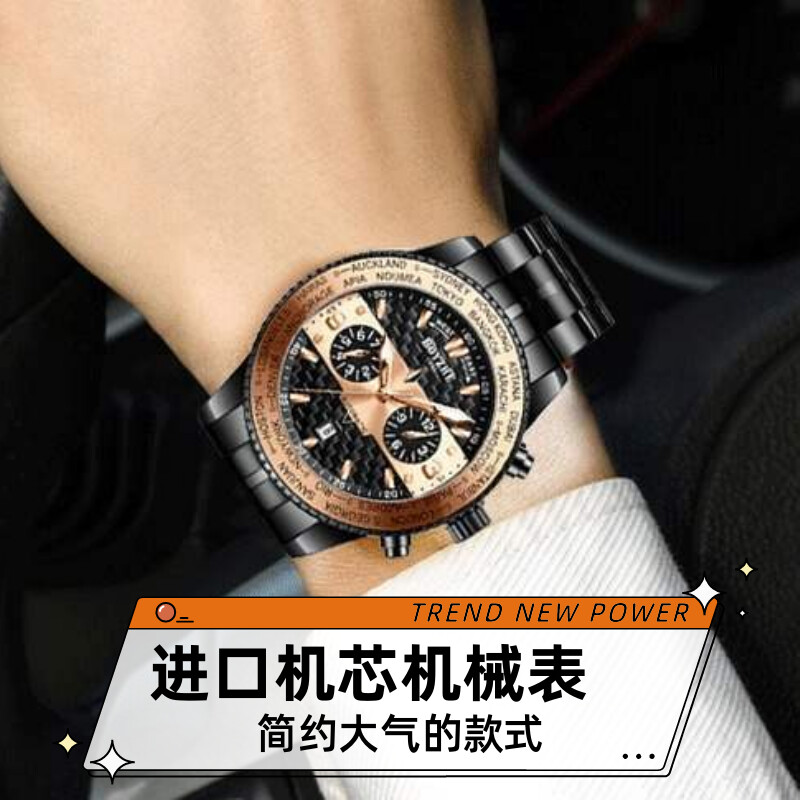 经典大牌进口机芯男士商务手表